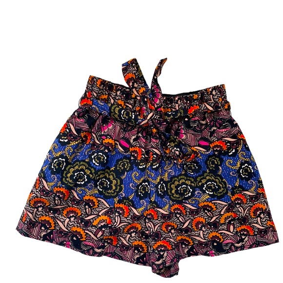 Zara TRF Design High Waist Multicoloured Shorts L - Picture 1 of 5